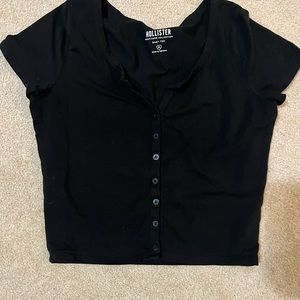 Women’s Hollister, baby tee, button up